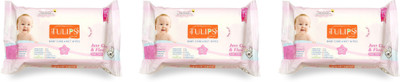 

Tulips Baby Care Wet Wipes 100% Flushable 60 Wipes Each (Pack of 3)(3 Pieces)