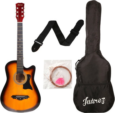 Juarez JRZ38/3TS Acoustic 38" Linden Wood Acoustic Guitar (Sun Burst) 1