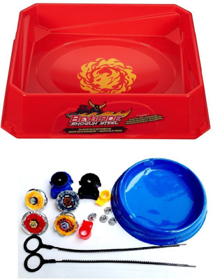 

Assemble Big Bey Stadium Arena With 4 in2 Beybalde For Kids-Combo-Pack of 2 (Multicolor)(Multicolor)