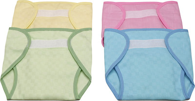 

Croox New Just Born Inside Outside Printed Diaper/Langot Cushioned Padded Nappies (Pack of 4 Pieces, Multicolor