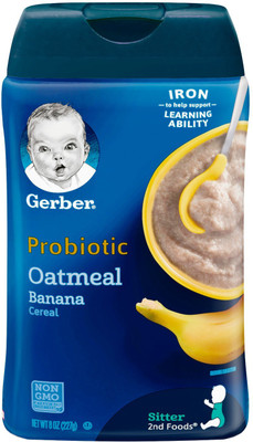 Buy Gerber Baby Food Lil Bits Oatmeal Banana Strawberry Baby Cereal 227g Cereal 227 G 8 Months On Flipkart Paisawapas Com