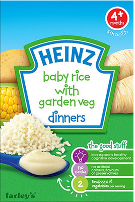 

heinz Baby Rice With Garden Veg Dinner Cereal 125g Cereal(125 g, 4+ Months)