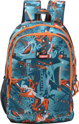 

F Gear Castle Printed P3 24.0 L Backpack(Multicolor), Orange