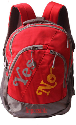 

Wonder Star School Bag for Girls Boys Pithu bag/Bag pack/Shoulder Bag (L X B X H 48 x 32 x 20 cm) with free Waterproof bag pack cover to save from Rain & Dust School Bag(Red, Grey, 35 L)