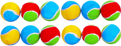 

Toto T20 Cotton Cricket Tennis Ball - 1 Dozen Multicolor Cricket Tennis Ball(Pack of 12, Multicolor)