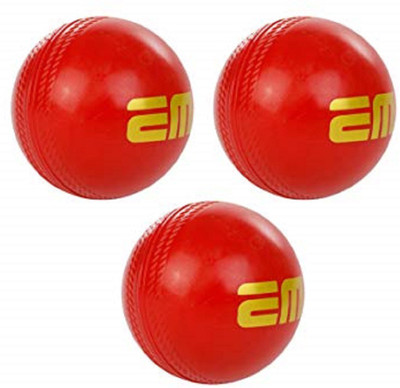 

EM Seamer Cricket Ball (Pack of 3) Cricket Training Ball(Pack of 1, Red)