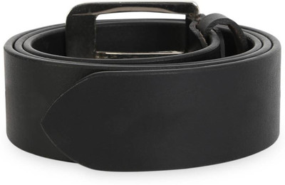 

JusTrack Men Formal Black Genuine Leather Belt
