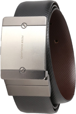 

Peter England Men Black Genuine Leather Reversible Belt, Peter England Men Formal Black, Brown Genuine Leather Reversible Belt, Peter England Men Black Genuine Leather Reversible Belt