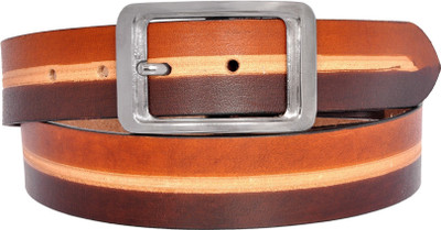 

Pride Infinite Men Casual Brown Genuine Leather Belt, Tan/brown