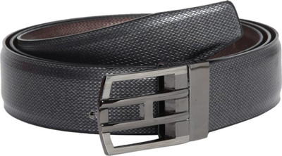 

ZORO Men Formal, Party, Casual Black Artificial Leather Reversible Belt, Black/brown 04