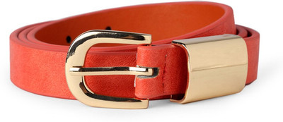 

People Women Red Genuine Leather Belt, People Women Casual Red Genuine Leather Belt