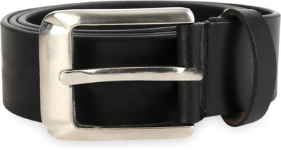 

JusTrack Men Formal Black Genuine Leather Belt