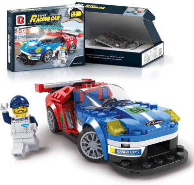 

Montez 981 176 pcs Super Racing Car Buliding Blocks DIY Set with 1 Mini Figure(Multicolor)