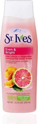 

St. Ives Even & Bright Pink Lemon & Mandarin Exfoliating Body Wash 400ml(400 ml)