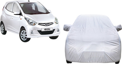 Red Horse Car Cover For Hyundai Eon (With Mirror Pockets)(Silver)