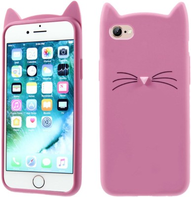 CASE CREATION Back Cover for Apple iPhone 7(Pink, Dual Protection, Silicon, Pack of: 1)