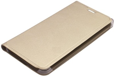 CASE CREATION Flip Cover for Lenovo K6 Note(Gold, Dual Protection, Pack of: 1)