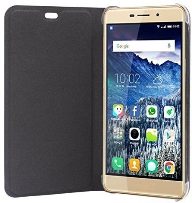 CASE CREATION Book Cover for Coolpad Max A8(Black, Grip Case, Pack of: 1)