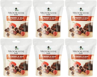 

Brookside Dark Chocolate, Raspberry and Goji, Truffles(Pack of 6, 199.8 g)