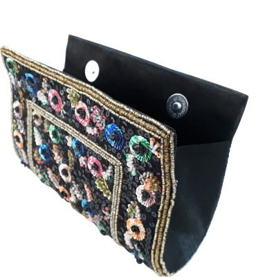 

Himalaya Handicraft Casual Black Clutch