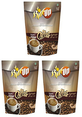 

RiseUpCoffee RiseUp Aroma Platinum Fresh Filter Coffee Powder, 250 g (Pack of 3) Filter Coffee 250 g(Pack of 3, Caramel Flavoured)