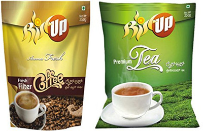 

RiseUpCoffee RiseUp Aroma Fresh Filter Coffee Powder, Aroma Premium Leaf Tea, 500 g (Combo of 2) Filter Coffee 500 g(Pack of 2, Caramel Flavoured)