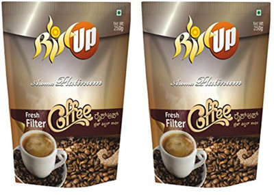 

RiseUpCoffee RiseUp Aroma Platinum Fresh Filter Coffee Powder, 250g (Pack of 2) Filter Coffee 250 g(Pack of 2, Caramel Flavoured)