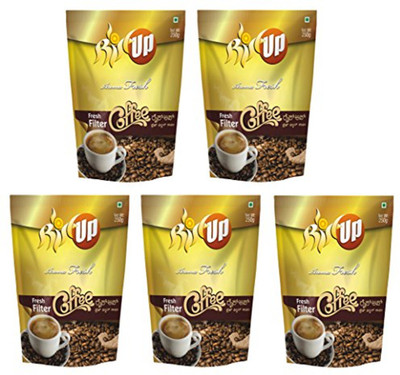 

RiseUpCoffee RiseUp Aroma Fresh Filter Coffee Powder, 250 g (Pack of 5) Filter Coffee 250 g(Pack of 5, Caramel Flavoured)
