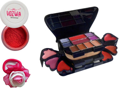 

Vozwa Red Eyeshadow Shimmer Powder, Makeup kit and Band(Set of 3)