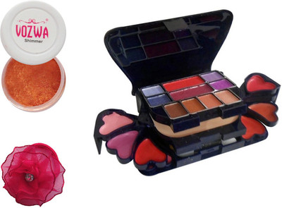 

Vozwa Copper Eyeshadow Shimmer Powder, Makeup kit and Band(Set of 3)