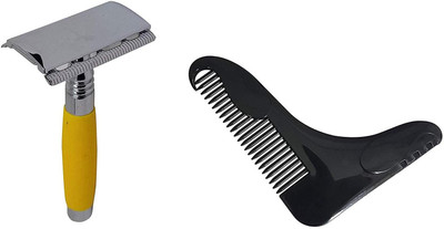 

Confidence Long Handle Double Side Edges And beard Comb For Men And Boys, Multicolor(Set of 2)