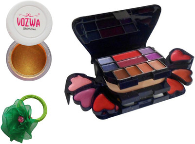 

Vozwa Gold Gradient Eyeshadow Shimmer Powder, Makeup kit and Band(Set of 3)