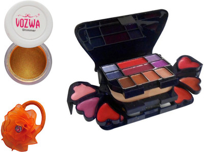 

Vozwa Gold Gradient Eyeshadow Shimmer Powder, Makeup kit and Band(Set of 3)