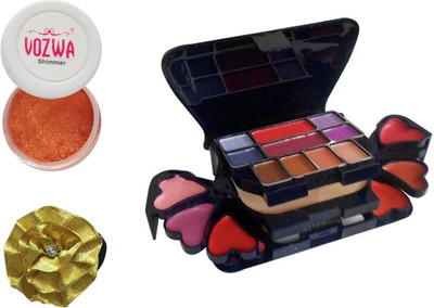 

Vozwa Copper Eyeshadow Shimmer Powder, Makeup kit and Band(Set of 3)