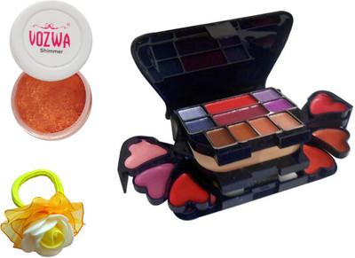 

Vozwa Copper Eyeshadow Shimmer Powder, Makeup kit and Band(Set of 3)