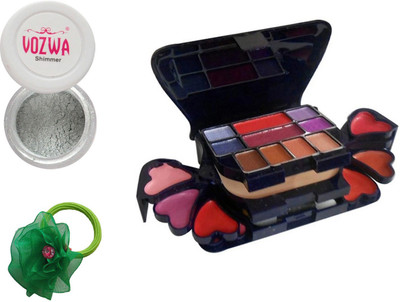 

Vozwa Silver Eyeshadow Shimmer Powder, Makeup kit and Band(Set of 3)