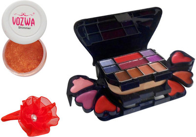 

Vozwa Copper Eyeshadow Shimmer Powder, Makeup kit and Band(Set of 3)