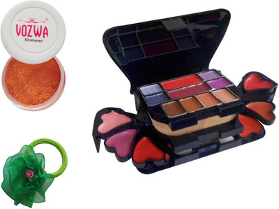 

Vozwa Copper Eyeshadow Shimmer Powder, Makeup kit and Band(Set of 3)