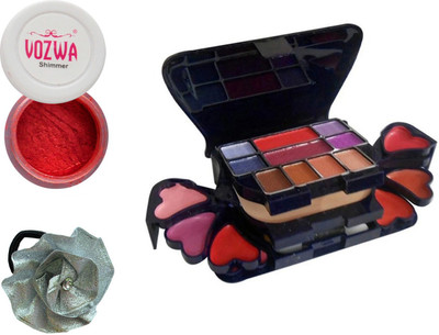 

Vozwa Red Eyeshadow Shimmer Powder, Makeup kit and Band(Set of 3)