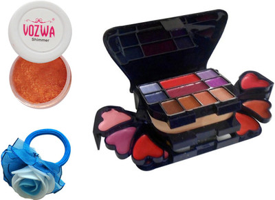 

Vozwa Copper Eyeshadow Shimmer Powder, Makeup kit and Band(Set of 3)