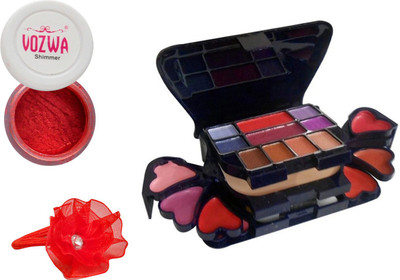 

Vozwa Red Eyeshadow Shimmer Powder, Makeup kit and Band(Set of 3)
