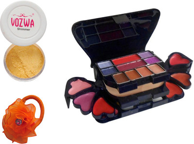 

Vozwa Golden Eyeshadow Shimmer Powder, Makeup kit and Band(Set of 3)