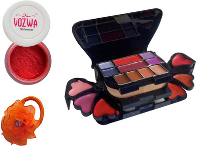 

Vozwa Red Eyeshadow Shimmer Powder, Makeup kit and Band(Set of 3)