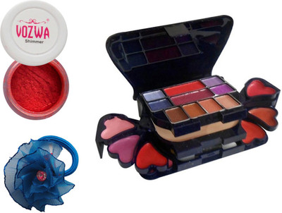 

Vozwa Red Eyeshadow Shimmer Powder, Makeup kit and Band(Set of 3)