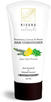 

RIVONA NATURALS Hair Conditioner Enriched With Argan Oil, Rosemary, Lemon & Neem | Super Rich Formula ForNnourishing, Anti-Dandruff & Hair Fall Control | Best Conditioner for Dry & Frizzy Hair | Paraben & Sulphate Free - 200 ML(200 ml)