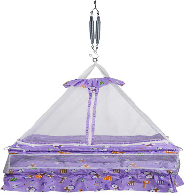 

VParents Queen Baby Crib Cradle with Bed pillow and Hanging Spring (Purple)(Purple)