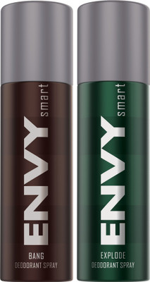 

envy Smart Bang Explode Deodorant Spray - For Men(270 ml, Pack of 2)
