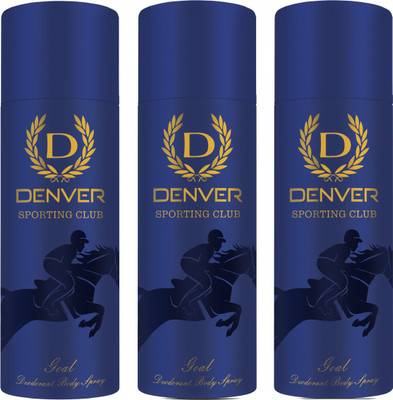 

Denver GOAL Deodorant Spray - For Men(495 ml, Pack of 3)