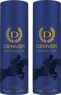 

Denver Goal Deodorant pack of 2 , 165ml each Deodorant Spray - For Men(330 ml, Pack of 2)