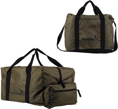 

Travelite Polyster Militery Green Duffle Bag Combo Pack Of 2 Travel Duffel Bag(Green)